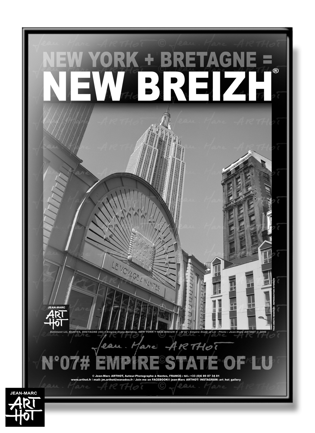 arthot-photo-art-b&w-new-york-bretagne-newbreizh-007-loire-atlantique-44-nantes-lu-empire-state-building-AFFICHE
